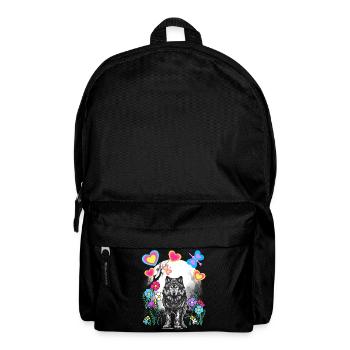 Loups Rétro Loups Conte de Fées Conte de Fées Personnage Vintage - Sac à dos - noir - Devant