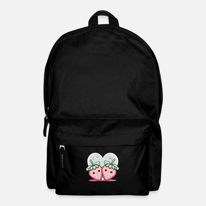 Süße Erdbeerliebe - Rucksack - Schwarz