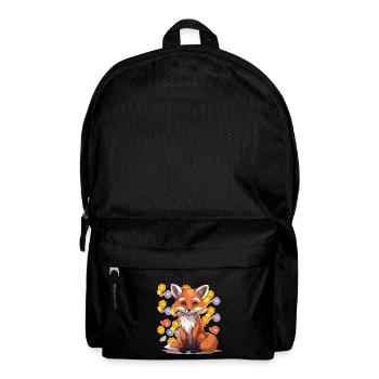 80s 90s Fox Foxes Kids Vintage Retro - Backpack - black - Front
