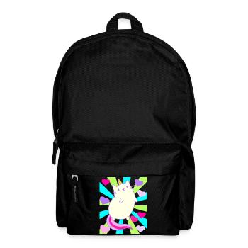 Licorne Licornes Chat Chat Rétro Enfants - Sac à dos - noir - Devant