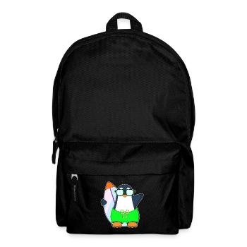 Pinguin Surfen Surfbrett Sommer - Rucksack - Schwarz - Vorne