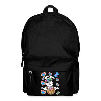 Osterhase Osterhasen Eier Ostereier Ostern - Rucksack - Schwarz - Vorne