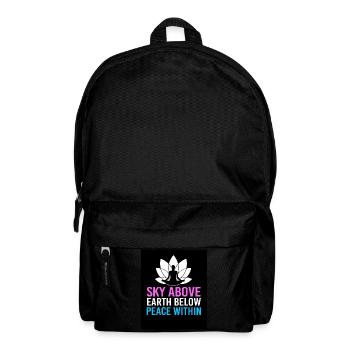 Zen Meditation Buddhismus Buddhist Buddha Chakra - Rucksack - Schwarz - Vorne