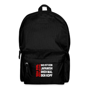 Biertrinker Geh mal Bier holen Bierliebhaber - Rucksack - Schwarz - Vorne
