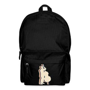 Violoncelle Instrument Violoncelle Rétro Line Art - Sac à dos - noir - Devant