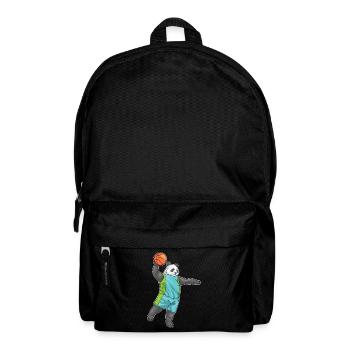Panda Basketball Player Basketball - Backpack - black - Front