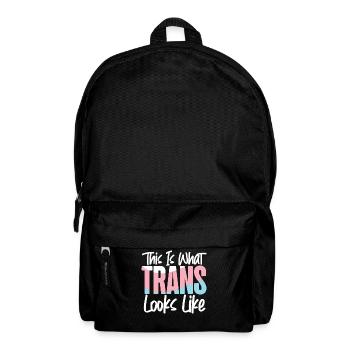 Transgender Trans LGBT Pride - Backpack - black - Front