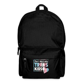 Transgender Trans LGBT Pride - Backpack - black - Front