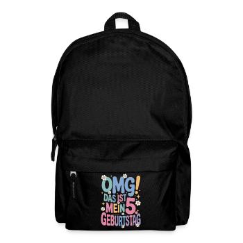 5. Geburtstag Mädchen Das Ist Mein 5. Geburtstag - Rucksack - Schwarz - Vorne