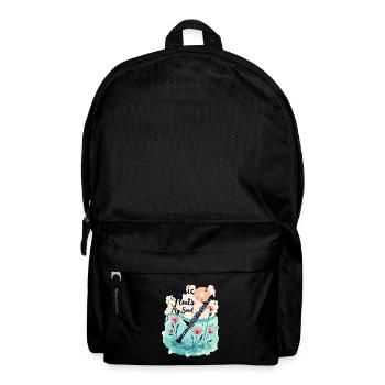 Clarinette aux fleurs - La musique fait flotter mon âme - Sac à dos - noir - Devant