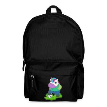Unicorn Soccer Player Soccer - Backpack - black - Front