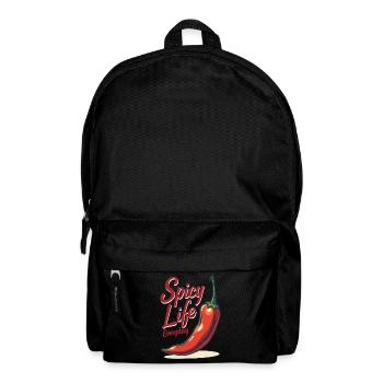 Spicy Life – Chili Vibes für jeden Tag - Rucksack - Schwarz - Vorne