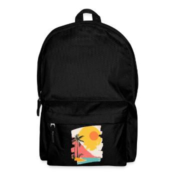Summer Palm Tree Sunset - Backpack - black - Front