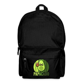 Papacado Avocado Papa Vatertag Vater Vaterschaft - Rucksack - Schwarz - Vorne