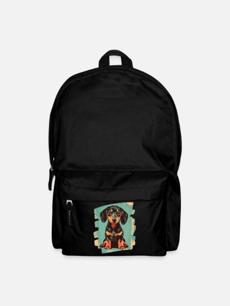 Teckel Dackel - Sac à dos - noir