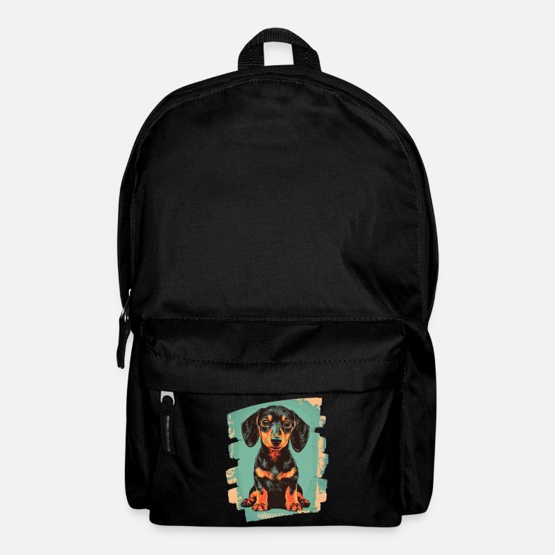 Dackel Dachshund - Rucksack - Schwarz