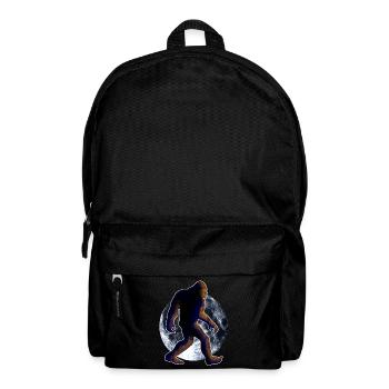Bigfoot Sasquatch und Mond - Rucksack - Schwarz - Vorne