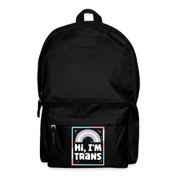 Transgender Trans LGBT Pride - Rucksack - Schwarz - Vorne