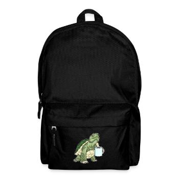Tasse à café tortue - Sac à dos - noir - Devant