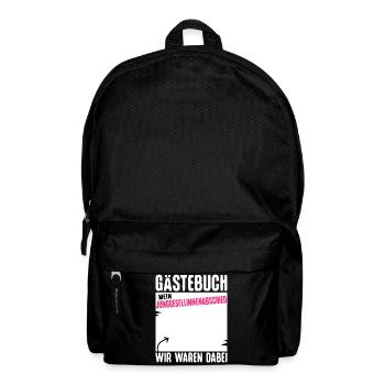 Braut T-Shirt JGA Frauen Junggesellenabschied - Rucksack - Schwarz - Vorne