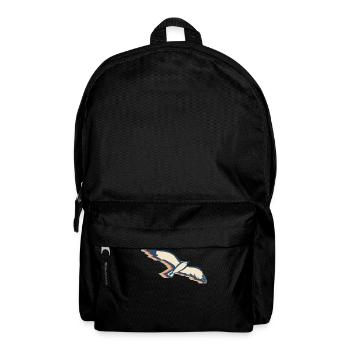 Seagull Seagull Seabird Retro Line Art - Backpack - black - Front