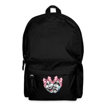Coquettish Bow Theater Mask Drama Comedy - Backpack - black - Front
