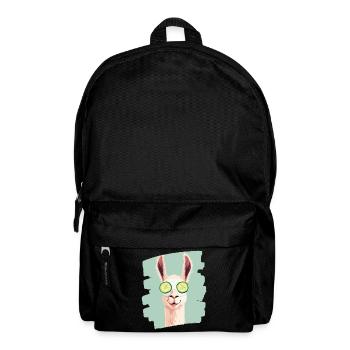 Llama Alpaca Beauty Selfcare Mask - Backpack - black - Front