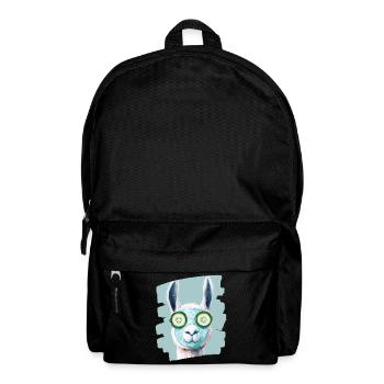 Llama Alpaca Beauty Selfcare Mask - Backpack - black - Front