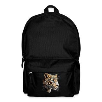 Leopard Panther Raubkatze Katze Panter Leoparden - Rucksack - Schwarz - Vorne