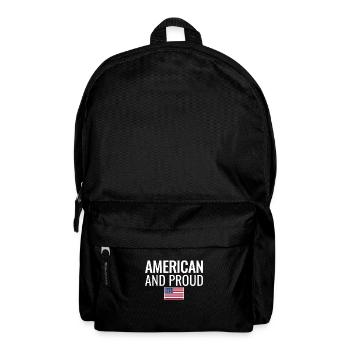 American And Proud Amerikanische Flagge USA - Backpack - black - Front