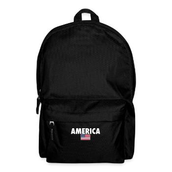 Amérique États-Unis Drapeau américain Amérique - Sac à dos - noir - Devant