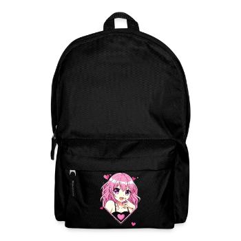 Anime Love Girl - Rose Kawaii - Sac à dos - noir - Devant