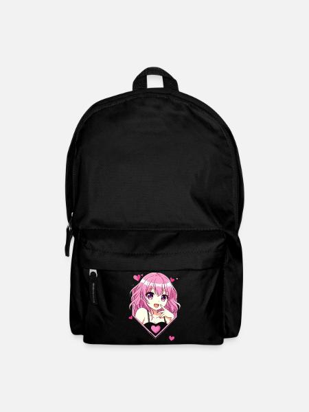 Anime Love Girl - Kawaii Pink - Rucksack - Schwarz