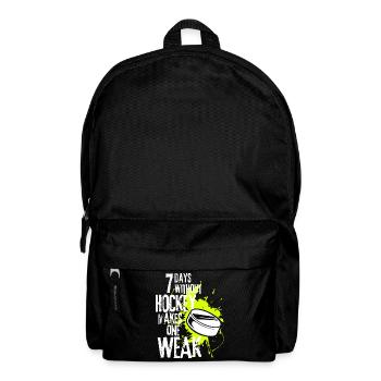 7 Days Without Hockey Makes One Weak - Backpack - black - Front