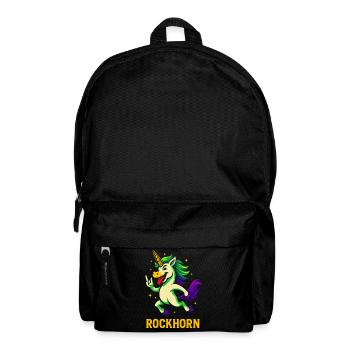 Rockhorn Einhorn Spruch Design Fabelwesen Kind - Rucksack - Schwarz - Vorne