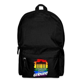 Pride Day Germany LGBTQ+ Regenbogen - Rucksack - Schwarz - Vorne
