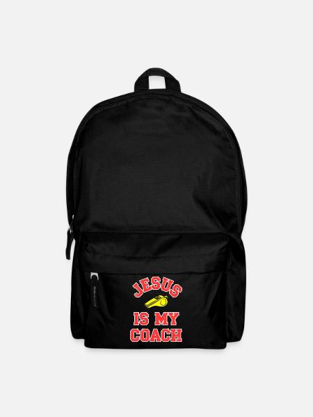 Jesus as a Coach Motivational Design - Backpack - black