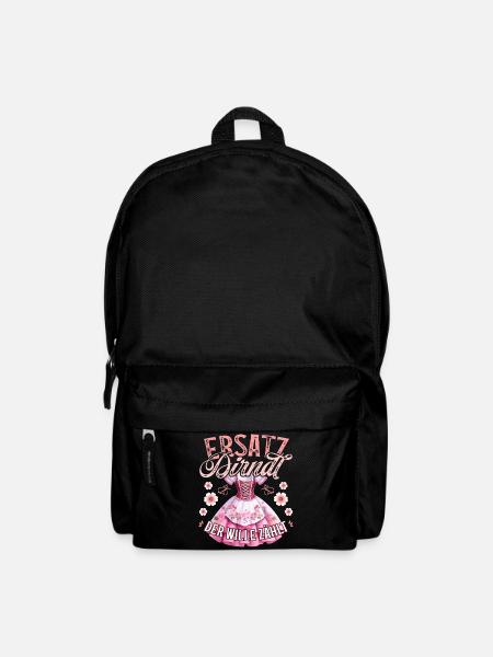 Trachtenshirt Damen Dirndl T-Shirt Trachten Outfit - Rucksack - Schwarz