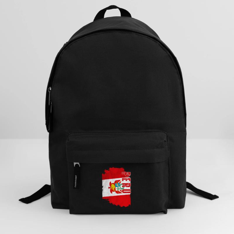 Vertical Peruvian flag, Peruvian pride Backpack