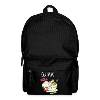 Frosch Frösche Quak Dessert Nachtisch Kinder - Rucksack - Schwarz - Vorne