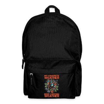 Ornithology My Favorite Weather Is Birdwatching - Rucksack - Schwarz - Vorne