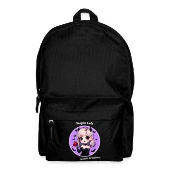 Süße Vampir Lady Kawaii Helloween Mädchen Teufelin - Rucksack - Schwarz - Vorne