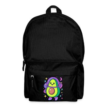 Avocado Astronaut im Weltall - Rucksack - Schwarz - Vorne