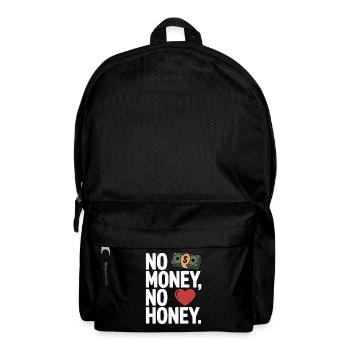 Pas d’argent pas de miel Ironique Argent Dire Fête - Sac à dos - noir - Devant