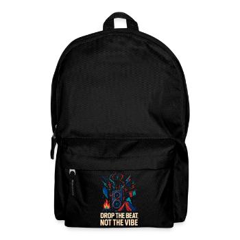 Lass den Beat fallen, nicht den Vibe - Rucksack - Schwarz - Vorne