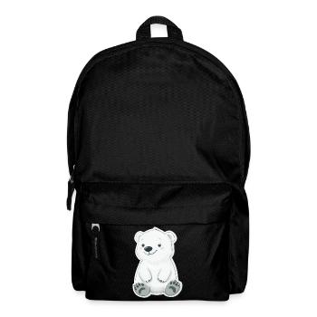 Polarbär Illustration – Arktisches Tiermotiv - Rucksack - Schwarz - Vorne