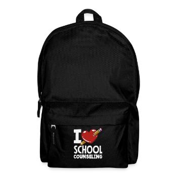 J’aime l’orientation scolaire Heart Design - Sac à dos - noir - Devant