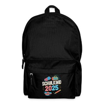 Schulkind Einschulung 2025 Grundschule - Rucksack - Schwarz - Vorne
