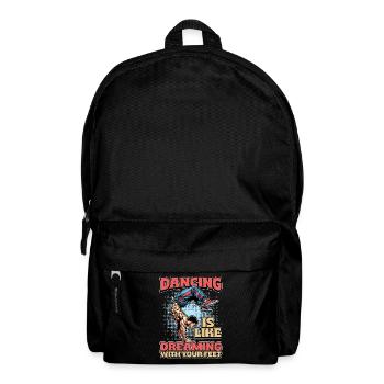 Acro Dance Dancing Is Like Dreaming Gymnastics - Backpack - black - Front