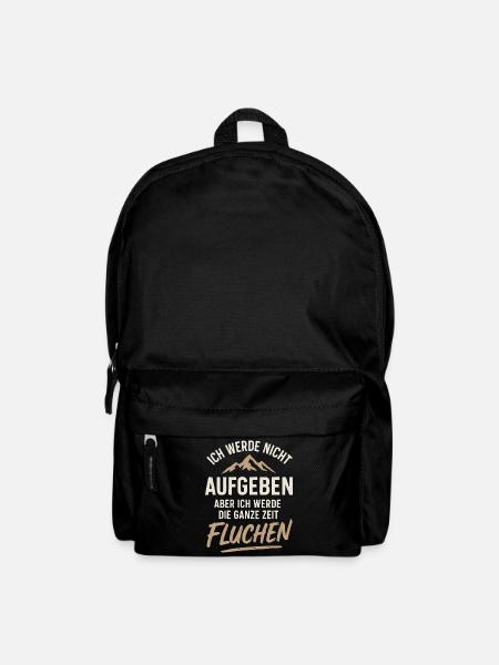 Ich Werde Nicht Aufgeben Aber Ich Werde Fluchen - Rucksack - Schwarz